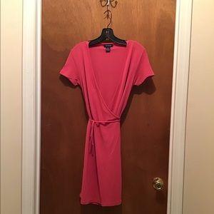 Short Sleeve Wrap Dress